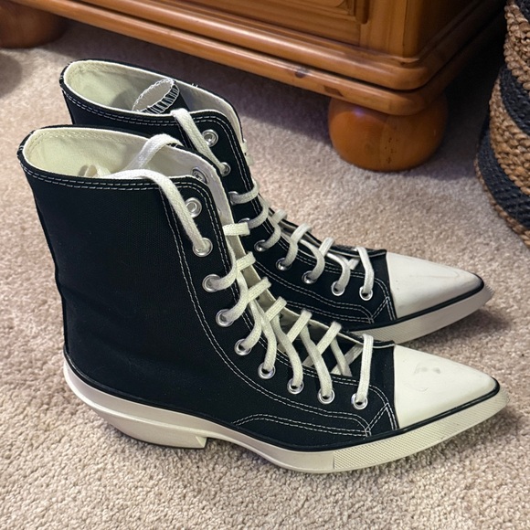 Converse chuck 70 de luxe cowboy boots in black - Picture 9 of 15